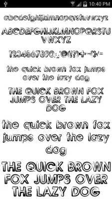 Free Fonts 50 Pack 12 android App screenshot 5